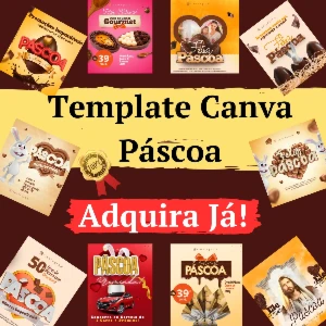 Pack Canva para Páscoa - 40 Templates Editáveis Vol. 2 - Outros