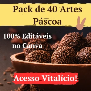 Pack Canva para Páscoa - 40 Templates Editáveis Vol. 2