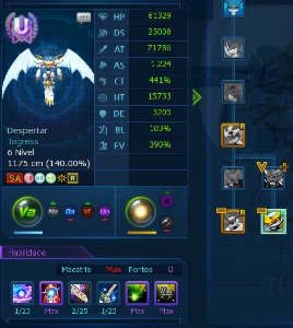 Paladin Mod Rank U - Conta End Game - Digimon Masters Online DMO