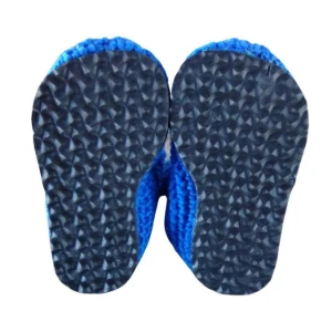 Pantufa de Lã Infantil Azul 18 - Artesanato e Personalizados