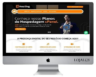 Script site pronto para -empresas de hospedagens com painel 