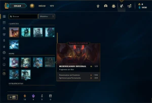 Conta Platina 4 com 30 Champs e 4 Skins + 6 Fragmentos - League of Legends LOL