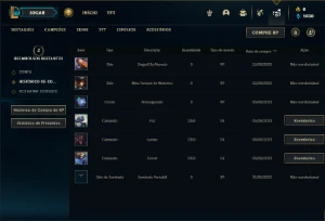 Conta Platina 4 com 30 Champs e 4 Skins + 6 Fragmentos - League of Legends LOL