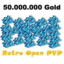 50.000.000 Gold  - Tibia  - Retro Open PvP