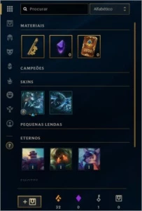 Conta P2 138 skins + todos champs + 15 m7 + colecionáveis - League of Legends LOL