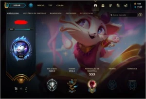 Conta P2 138 skins + todos champs + 15 m7 + colecionáveis - League of Legends LOL