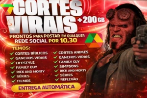 [Apenas Hoje 88% Off!] Pack Cortes Virais +300Gb De Videos