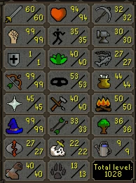 OSRS Pure Maxed com Infernal e Quiver - Runescape