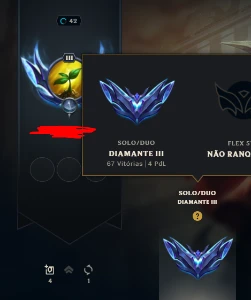 Conta Diamante Iii Solo Duo Main Zed - League of Legends LOL