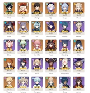 Conta MONSTRA - 25 T5 ~ Baal c3  e 5 Personagens BIS - Genshin Impact