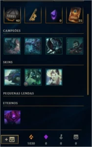 Conta de lol com o passe de batalha lv30 - League of Legends