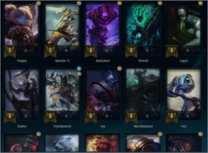 Conta de lol com o passe de batalha lv30 - League of Legends