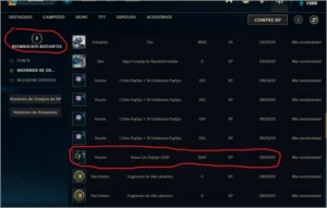 Conta de lol com o passe de batalha lv30 - League of Legends