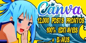 12.000 Posts Prontos (Canva) 100% Editáveis