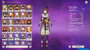 19 char 5 star e 12 armas, todos os arcontes e banner no - Genshin Impact