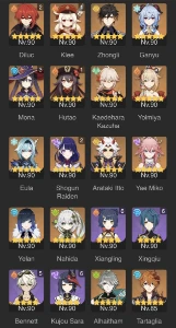 Genshin Ar60 com skin do Diluc e C2 Shogun - Genshin Impact
