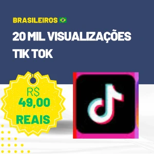 20 mil visualizações no tikTok - Redes Sociais