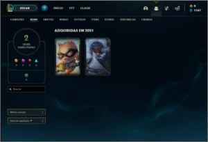 Conta ouro 4 BARATA com 2 skins e 28 champs - League of Legends LOL