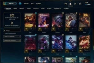 Conta ouro 4 BARATA com 2 skins e 28 champs - League of Legends LOL