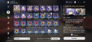 Lvl21 Seele, Welt, Bailu + cone, Himeko e banner garantido - Outros