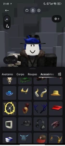 Conta com 200 reais gastos,de 2022 - Roblox