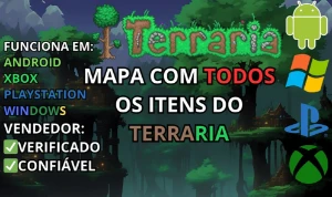 [Terraria] Mapa Com Todos Os Itens (Todas Plataformas) - Outros