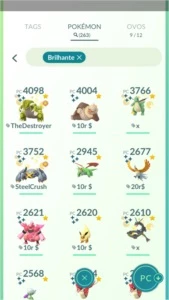 *Pokémon GO* Shinys, Pokémons raros e de evento