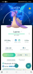 Lapras Blanche Shiny - Pokemon GO