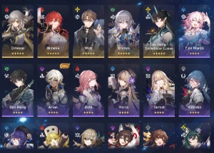 Dan Heng Imbibitor Lunae (E3), Himeko, Welt, Bronya - Genshin Impact