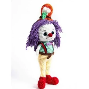 Palhaço de Chapéu em Amigurumi - Artesanato e Personalizados
