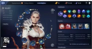 CONTA LVL 75 COM 90K DE POWER - SA13 - MIR4