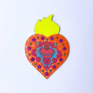 Enfeite de Parede Divino Laranja - Artesanato e Personalizados