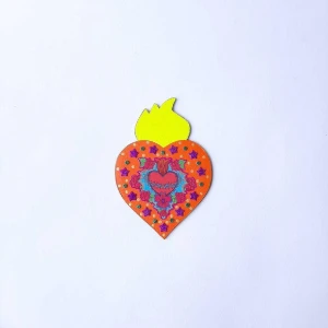 Enfeite de Parede Divino Laranja - Artesanato e Personalizados