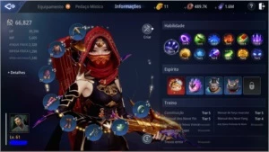 CONTA MIR4 LVL 61 / 66,827 DE PODER - COM PET VERMELHO