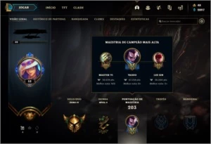 CONTA LOL OURO 4 COM MMR RELATIVAMENTE ALTO, 16 SKINS E + - League of Legends