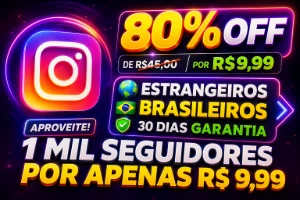 (80% Off) Seguidores Globais Instagram - Redes Sociais