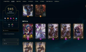 Conta Lol 245 Skins+ Icones De 2013, 2014+ Todos Os Campeões - League of Legends