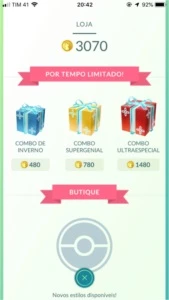 Vendo conta pokemon go lvl 30 instinct (15) + 3000 moedas - Pokémon