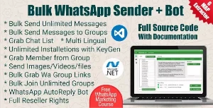 WaSender Mensagem em massa do Wh4tsApp + Grupo + Bot V3.2.0 - Softwares e Licenças