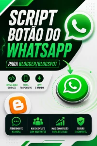 Botão do  [conteúdo removido] app flutuante para Blogger e Sites - Sites, Lojas e Sistemas Prontos Sites e Scripts