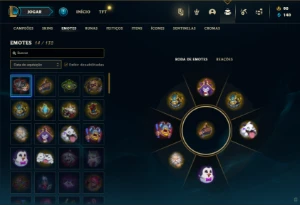 Prata 3 com 43 Champs e 8 Skins - League of Legends LOL