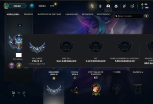 Prata 3 com 43 Champs e 8 Skins - League of Legends LOL