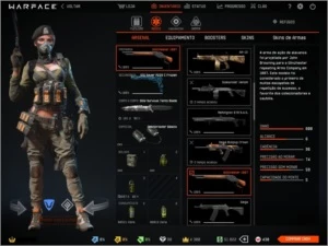 VENDO CONTA WARFACE COMPLETA TODAS AS CLASSES COM ITENS. - Outros