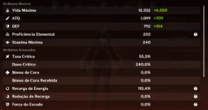 Conta Genshin Impact Ar60