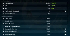 Conta Genshin Impact Ar60