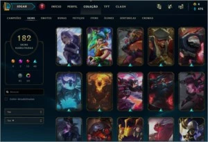 Conta LOL 182 skins Gold 2 - League of Legends