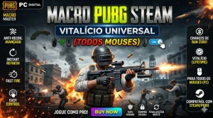 Macro PUBG Steam – Vitalício Universal (Todos Mouses) - Outros