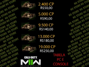 Cod Points 50 PORCENTO Mais Barato - COD MWII E MW III 