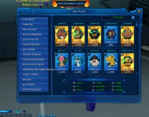 conta dmo omega endgame todos equipe semi perfeito - Digimon Masters Online