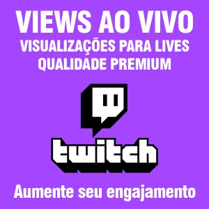 Viewers Twitch Views para Lives ao vivo - Redes Sociais